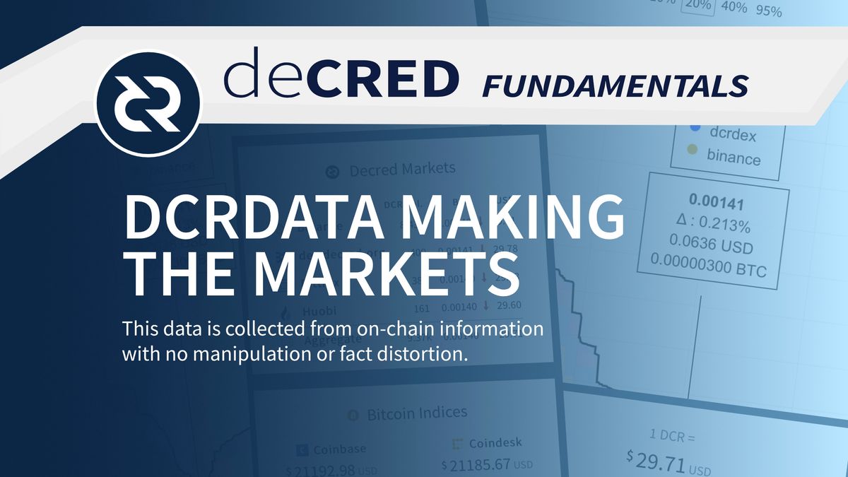 DCRDATA Making Markets