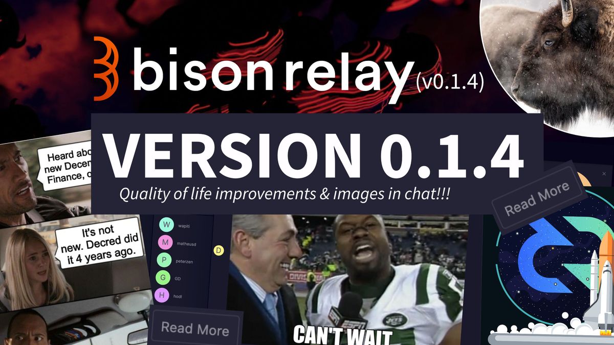 Bison Relay updates to version 0.1.4