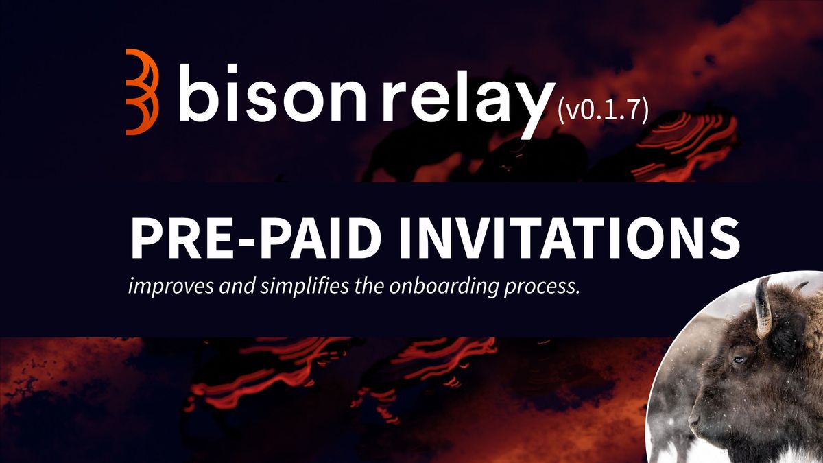 Bison Relay pre-paid invitations
