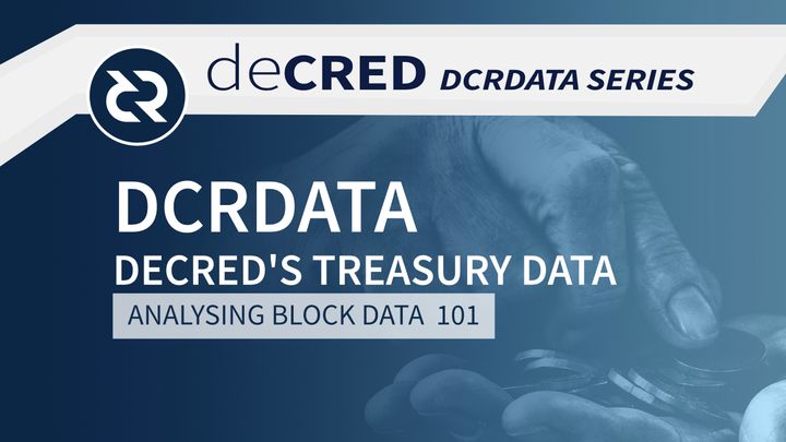 DCRDATA Decred's Treasury Data