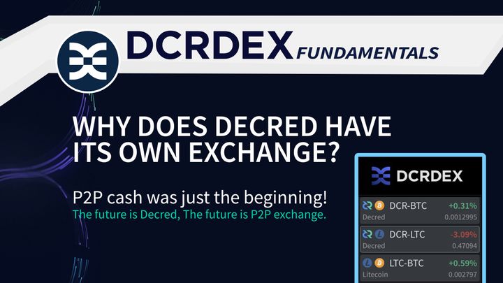 Why does Decred have its own exchange?