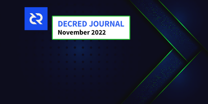 Decred Journal – November 2022