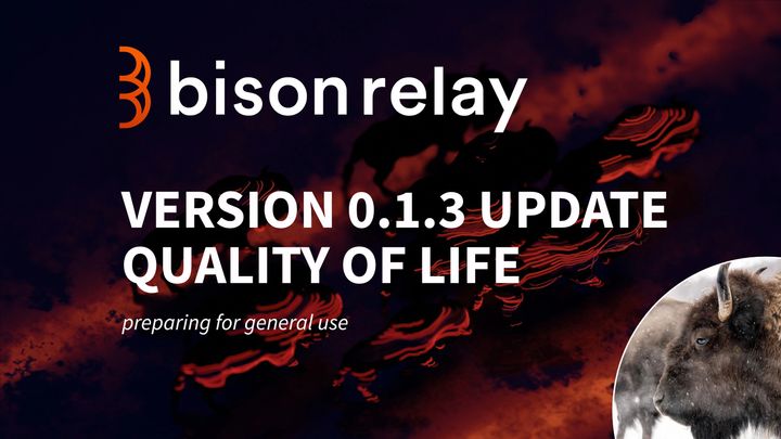 Bison Relay updates to version 0.1.3