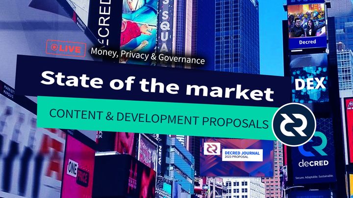 State of the market - Content and Development Proposals